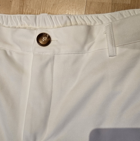 Mafinity Mens White Casual Elastic Waist Shorts size XXL - Picture 3 of 6